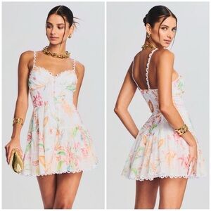 Charo Ruiz Angy Mini Dress White Fresca NWT